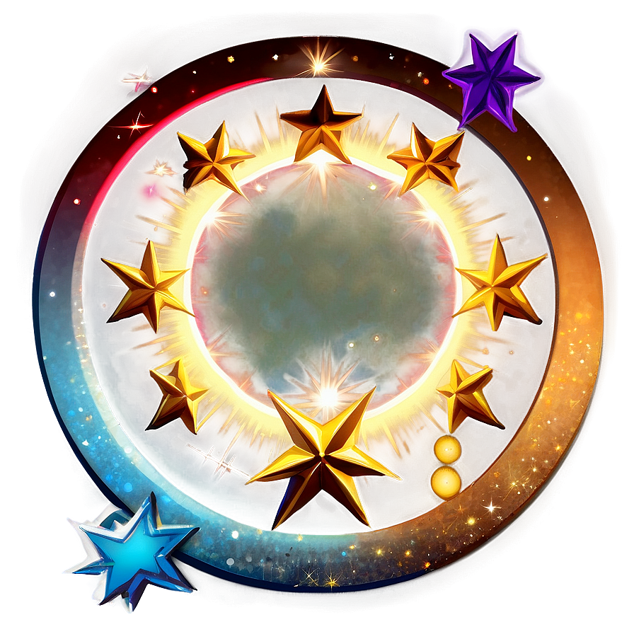 Circle With Stars Png 98 PNG Image