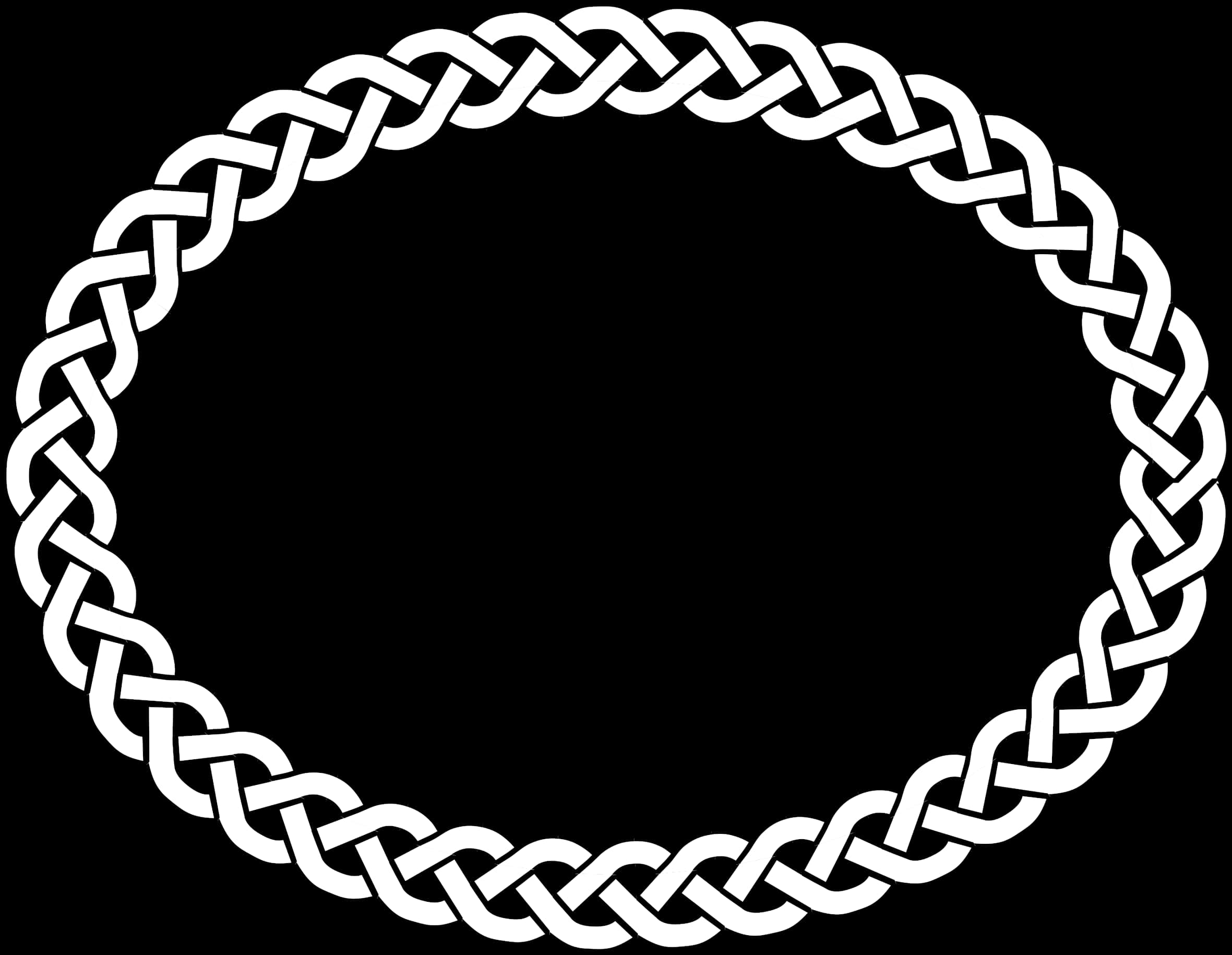 Circular Chain Link Vector Graphic PNG Image