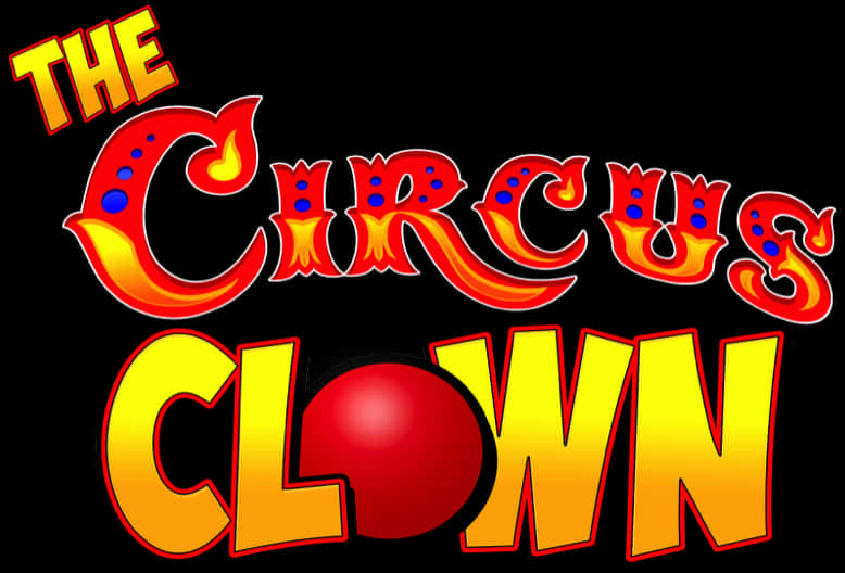 Circus Clown Graphicwith Red Nose PNG Image