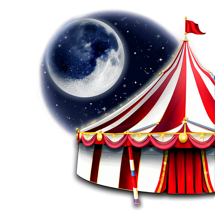 Circus Tent Under Moonlight Png Xyy35 PNG Image