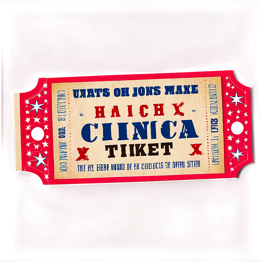 Circus Ticket Png Pdb PNG Image