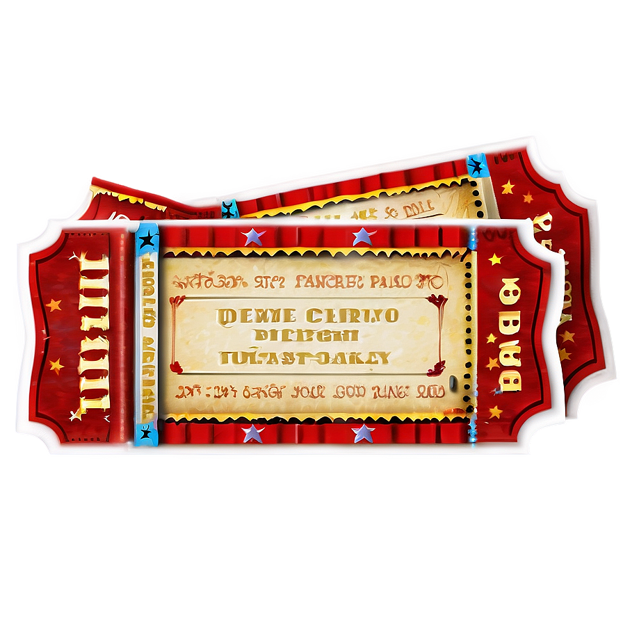 Circus Ticket Png Vfu4 PNG Image