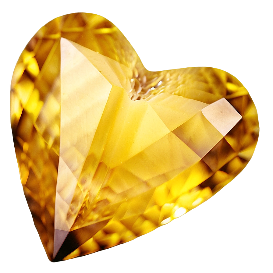 Citrine Heart Png 18 PNG Image