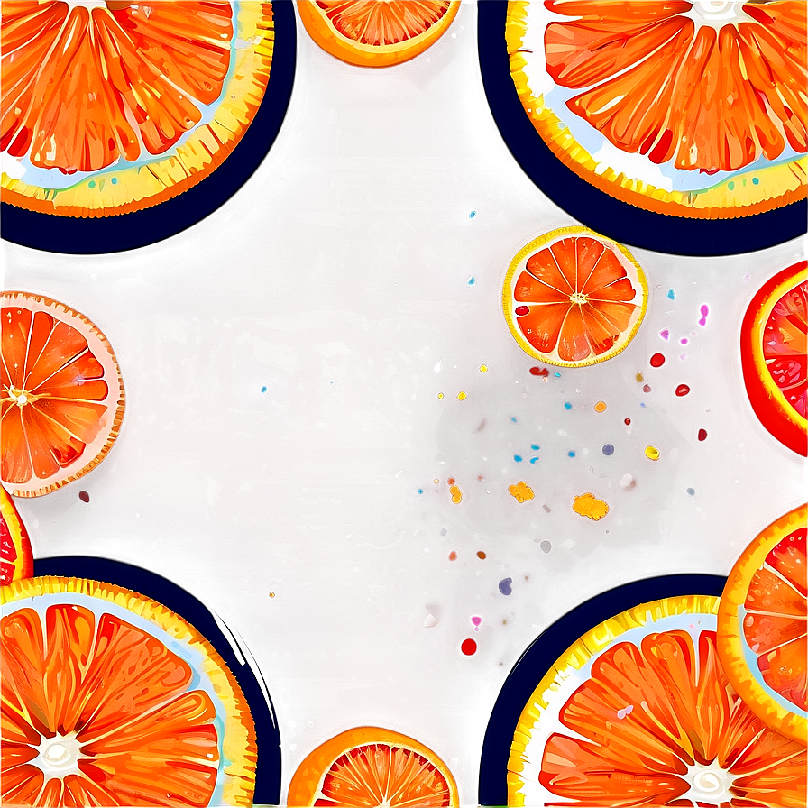 Citrus Fruit Confetti Png Qkf79 PNG Image