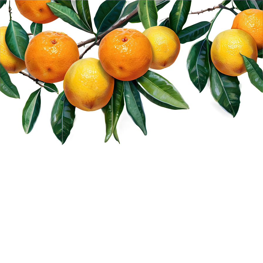 Citrus Leaves And Branches Png Vgg29 PNG Image