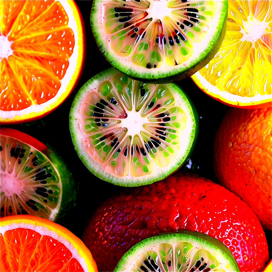 Citrus Salad Top View Png 06242024 PNG Image