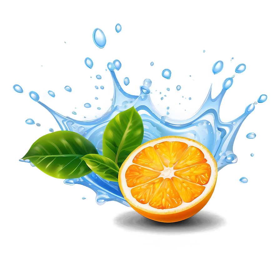 Citrus Splash Illustration Png 70 PNG Image