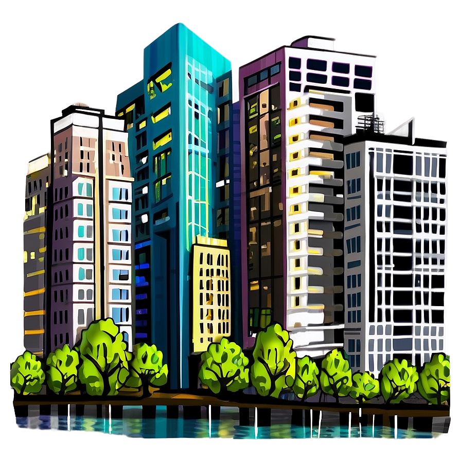 City Doodle Png 65 PNG Image