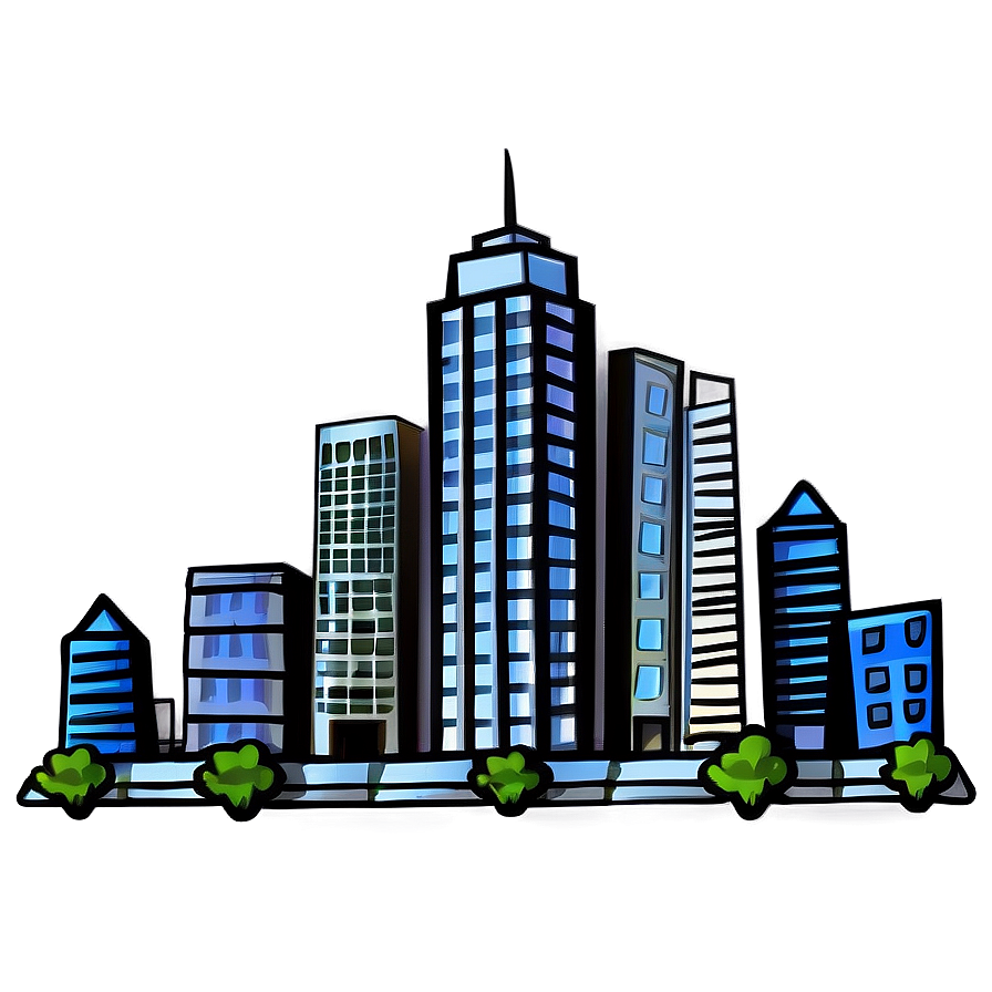 City Doodle Png Jlr21 PNG Image