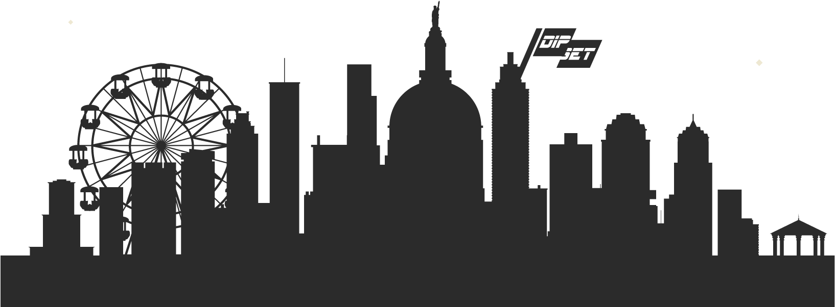 City Silhouette Skyline PNG Image