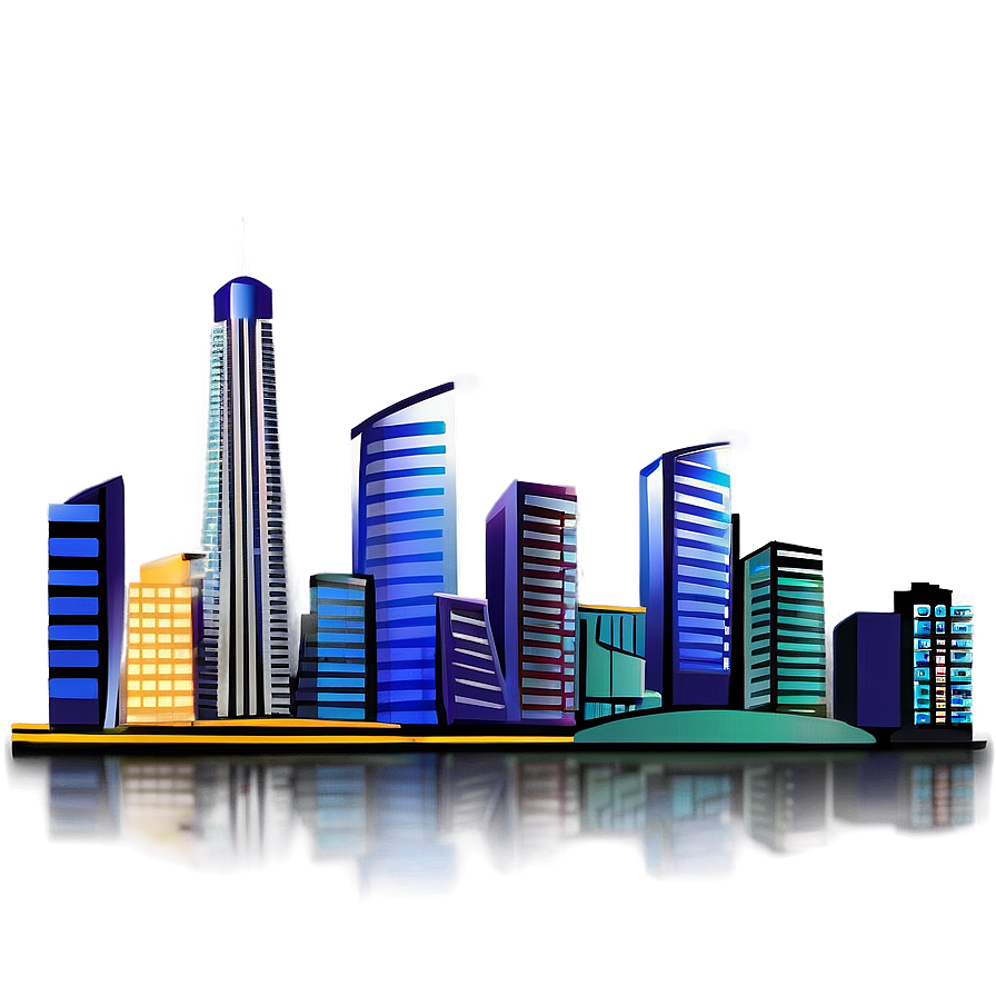 City Skyline Png Hqm PNG Image