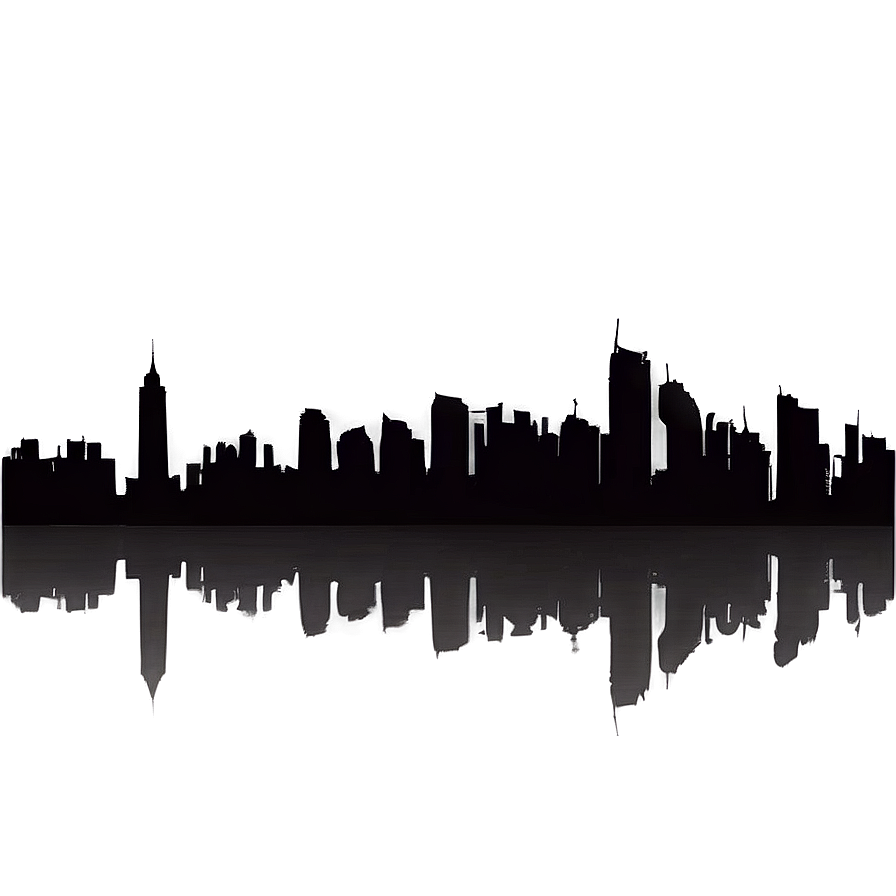 City Skyline Silhouette Png Fok PNG Image