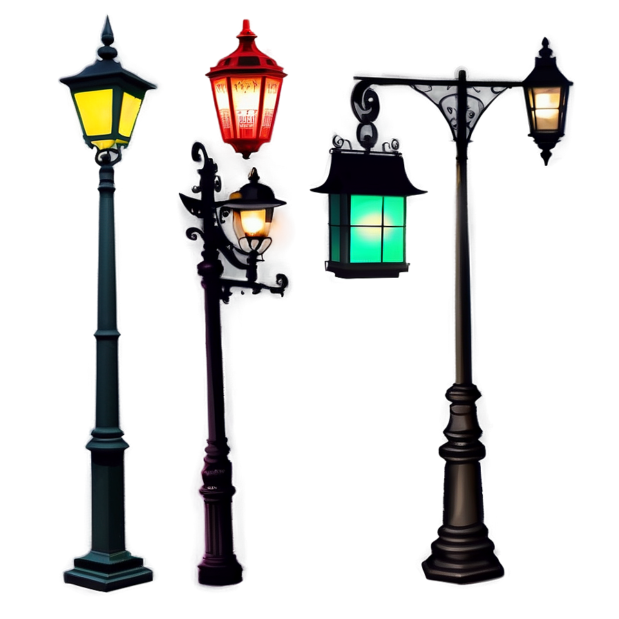 City Street Lights Png Vhr PNG Image