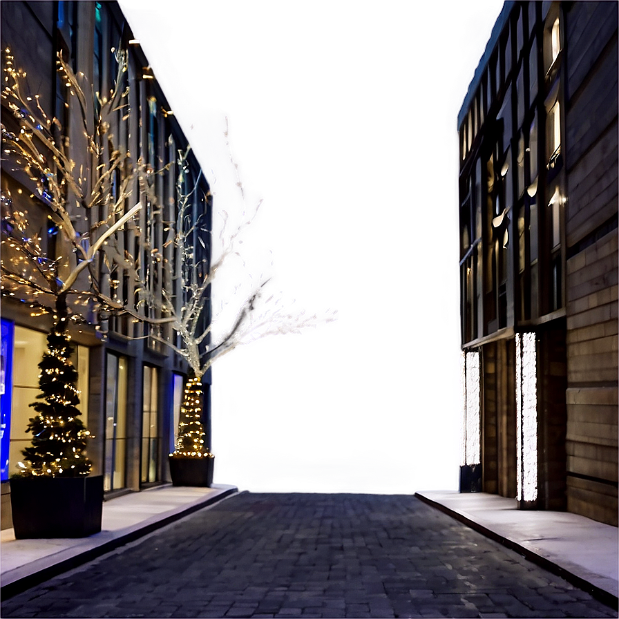 City Street With Christmas Lights Png 51 PNG Image