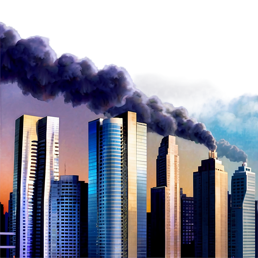 Cityscape With Smog Png Tmi PNG Image