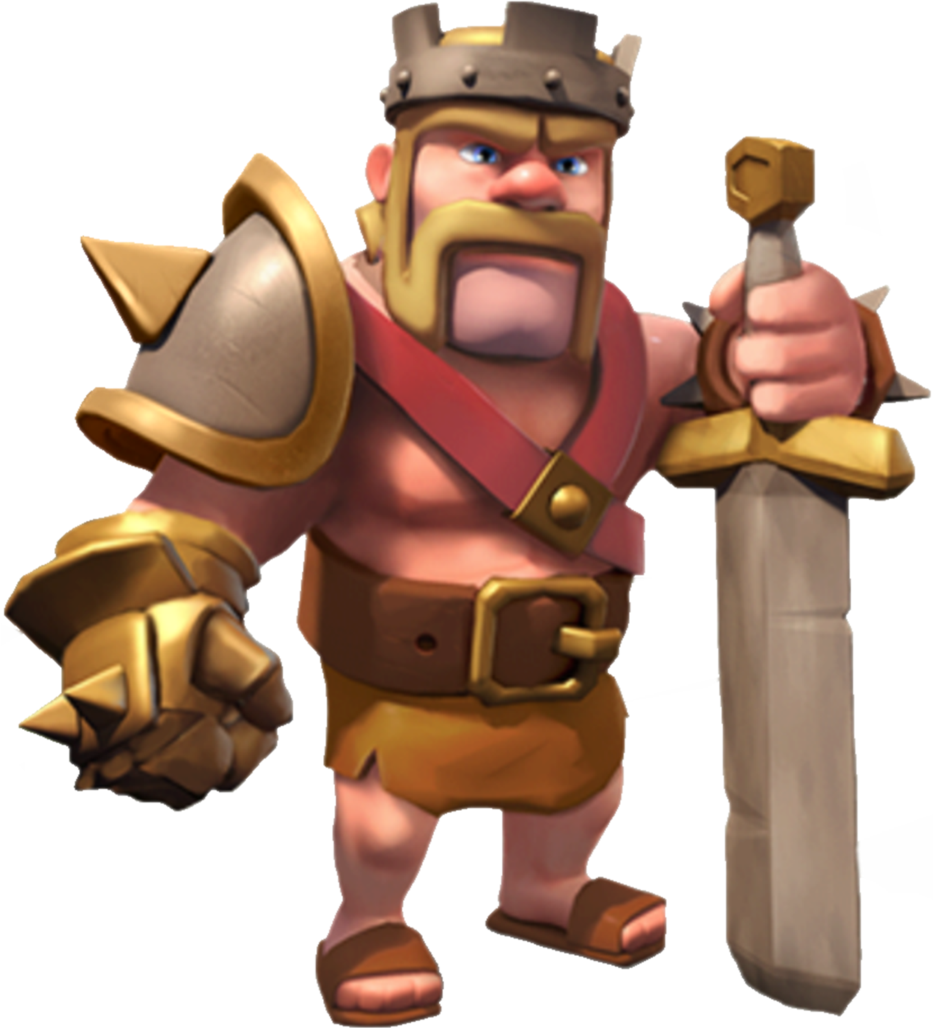 Clash_of_ Clans_ Character_ Barbarian PNG Image