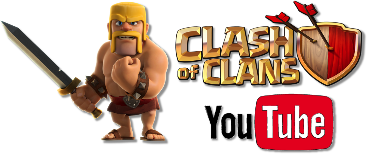 Clashof Clans Barbarian Promotion PNG Image