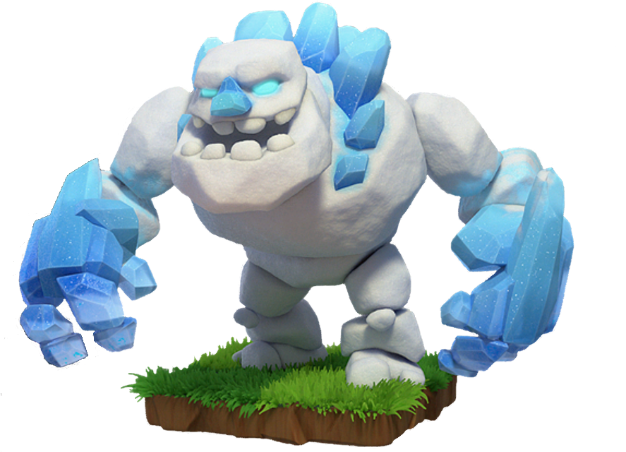 Clashof Clans Ice Golem Character PNG Image