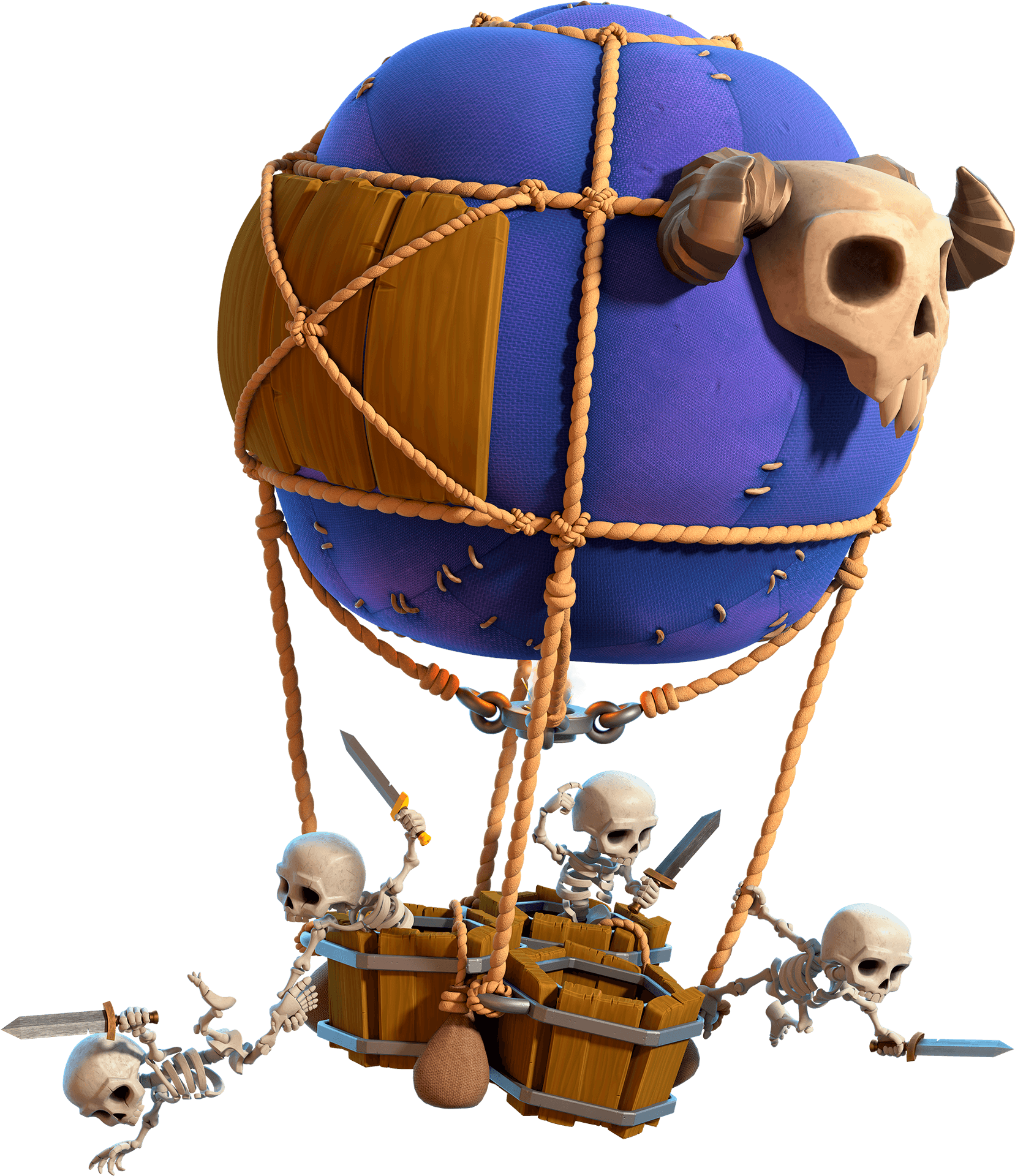 Clashof Clans Skeleton Balloon PNG Image