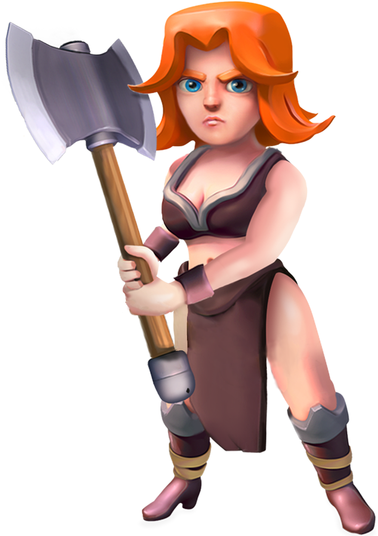 Clashof Clans Valkyrie Character PNG Image