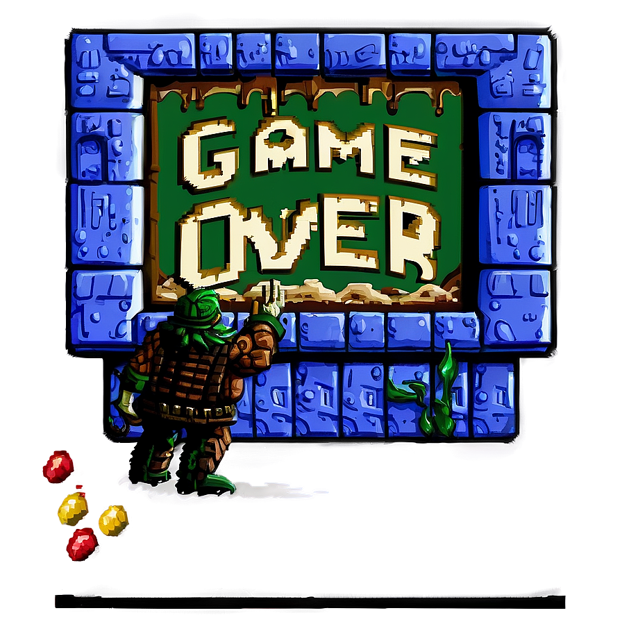 Classic 16 Bit Game Over Screens Png 55 PNG Image