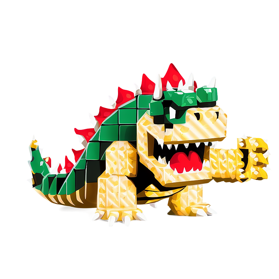 Classic 8-bit Bowser Png Wod PNG Image