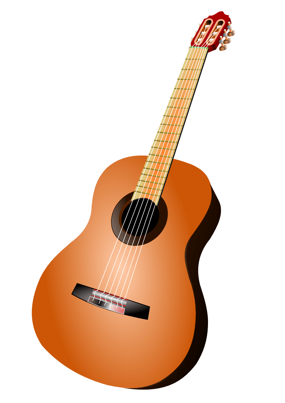 Classic Acoustic Guitar PNG Image