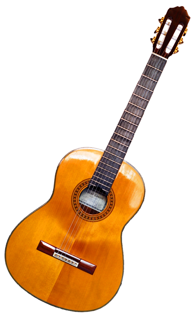 Classic Acoustic Guitar Isolated PNG Image