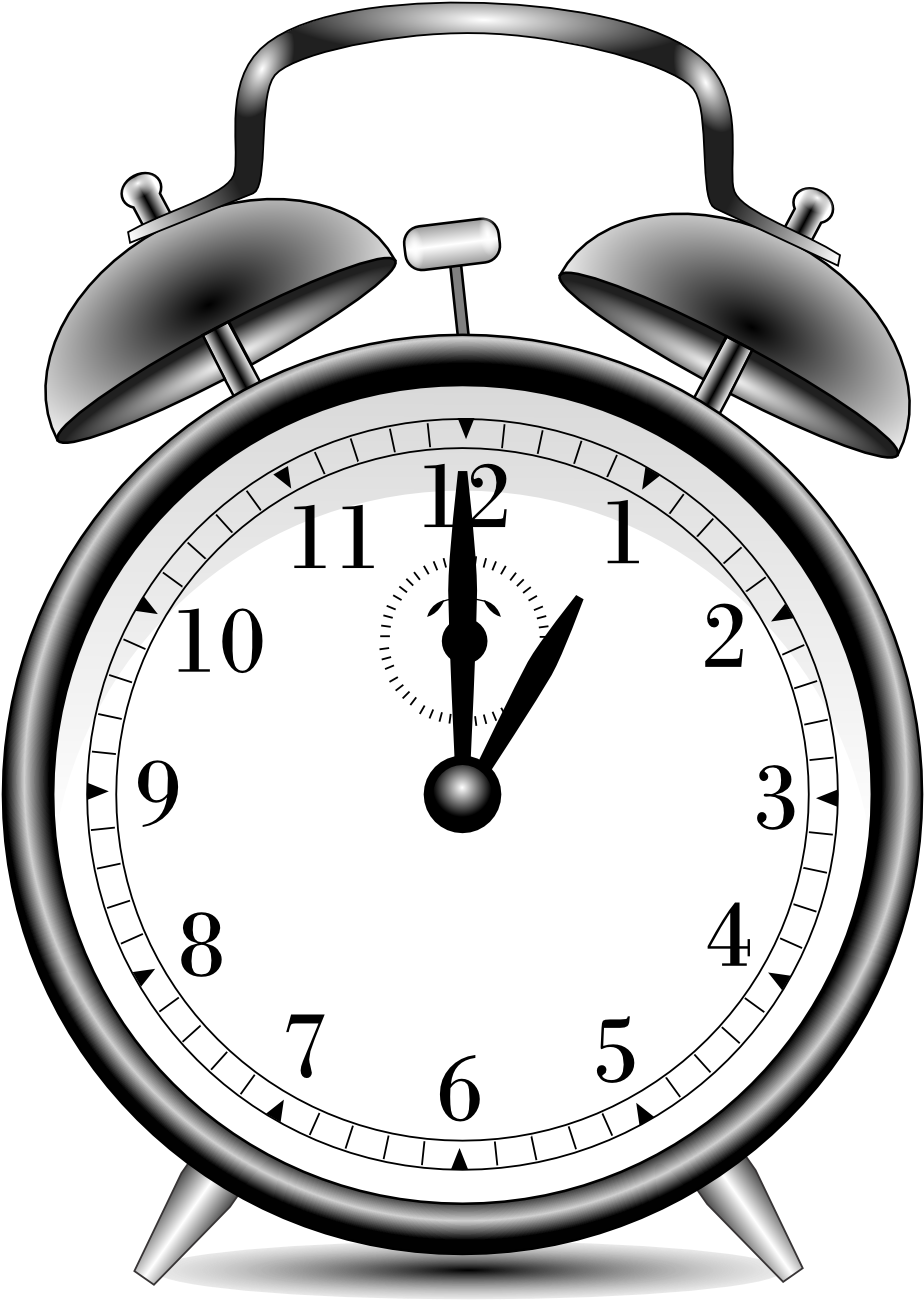 Classic Alarm Clock Illustration PNG Image