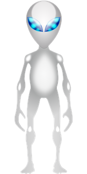 Classic Alien Figure PNG Image