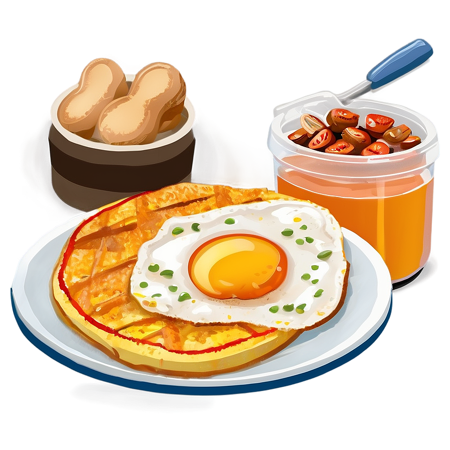 Classic American Breakfast Png 24 PNG Image