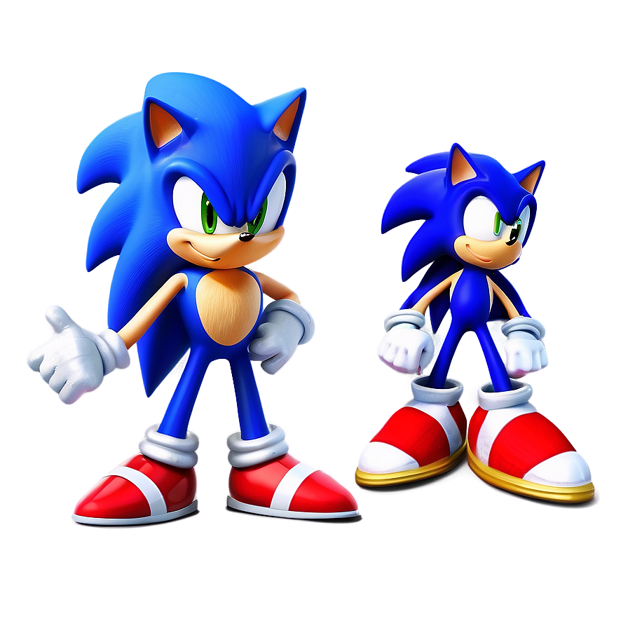 Classic And Modern Sonic Characters Png Ffs74 PNG Image