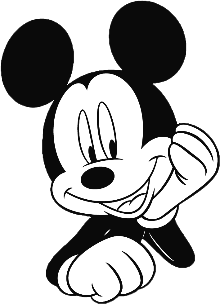 Classic Animated Character Gesture PNG Image