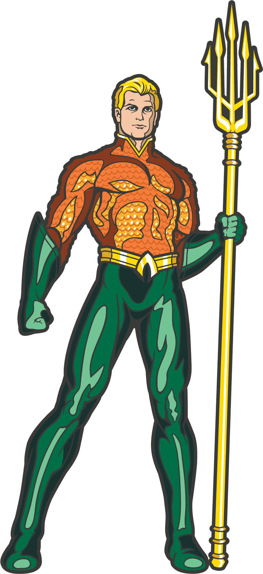 Classic Aquaman Illustration PNG Image