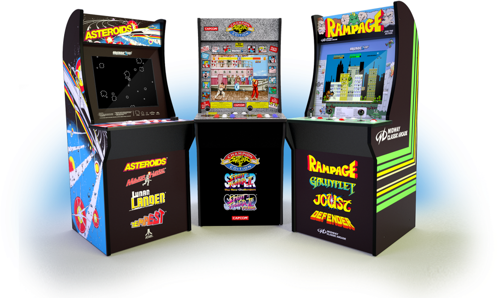 Classic Arcade Machines Collection PNG Image