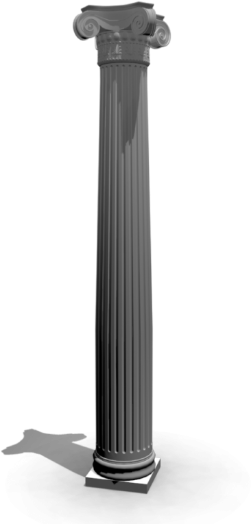 Classic Architectural Column PNG Image