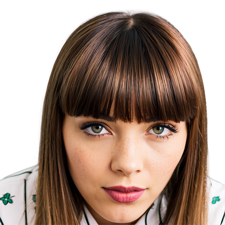 Classic Bangs Look Png 82 PNG Image