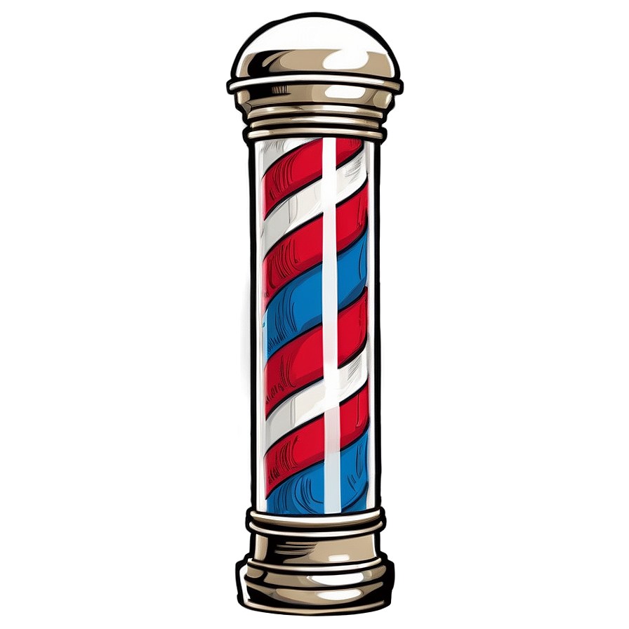 Classic Barber Pole Png Ehg PNG Image