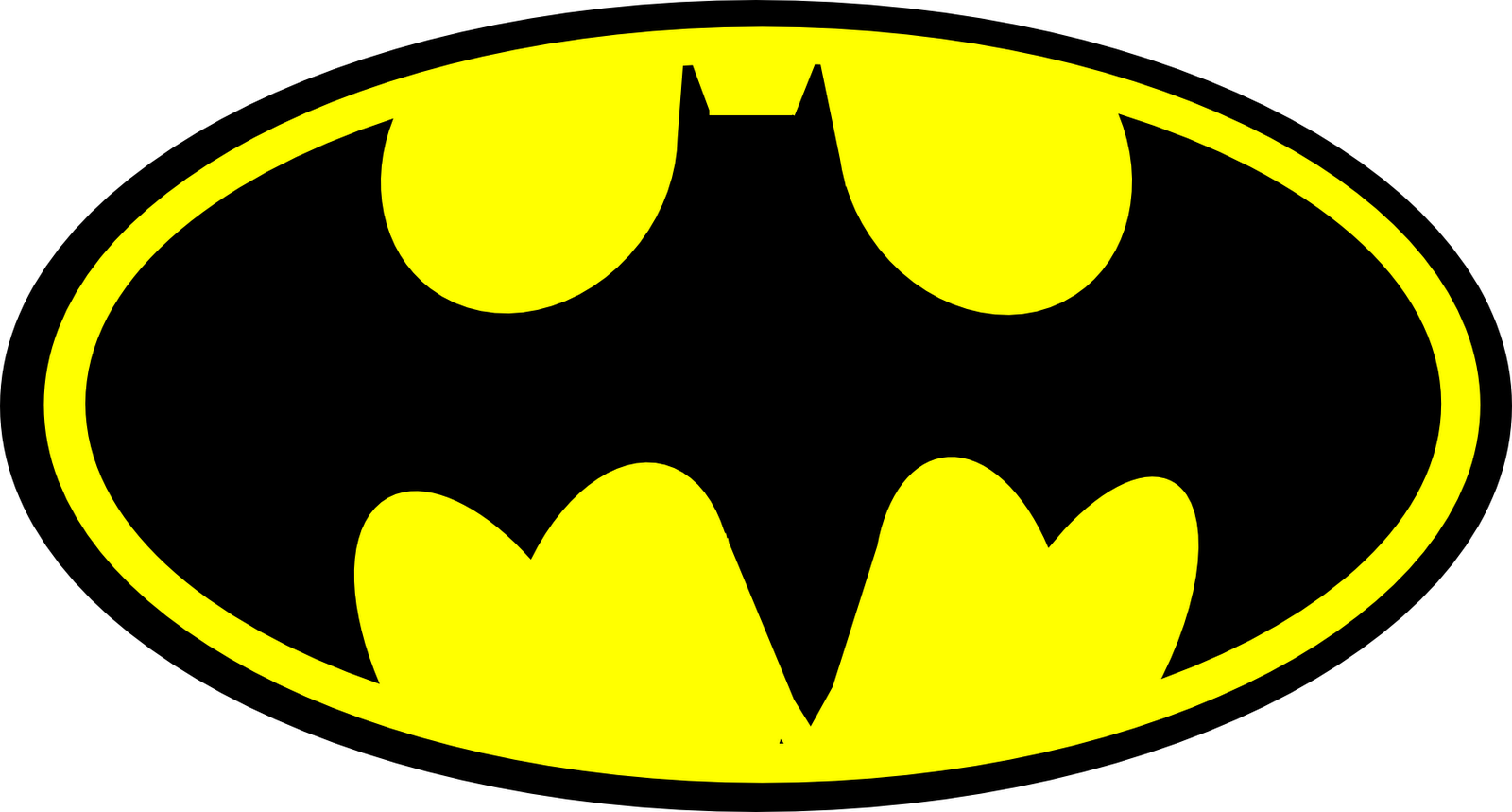 Classic Batman Logo PNG Image