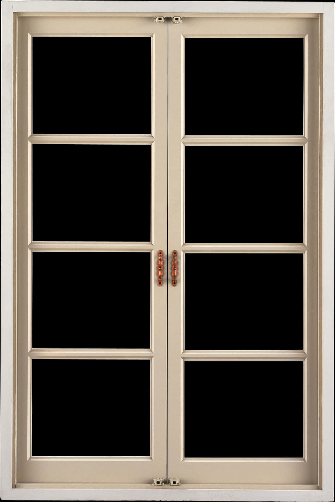 Classic Beige Window Design PNG Image