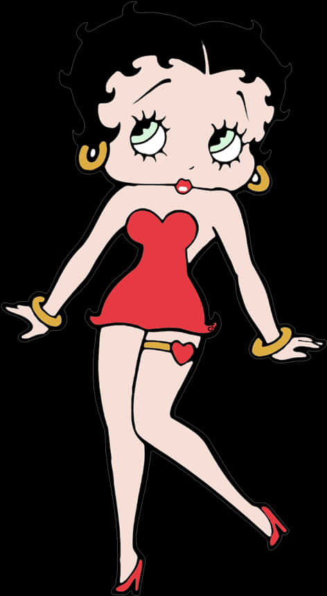 Classic Betty Boop Pose PNG Image