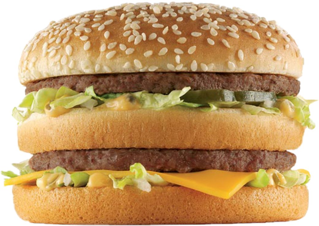 Classic Big Mac Burger PNG Image