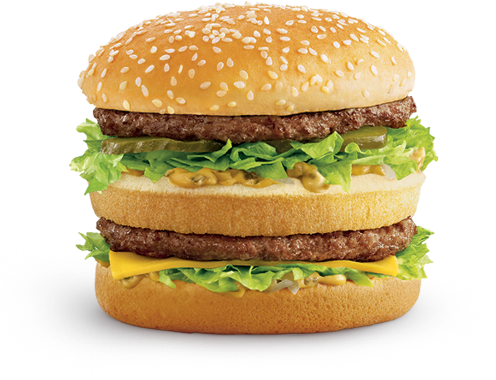 Classic Big Mac Burger PNG Image