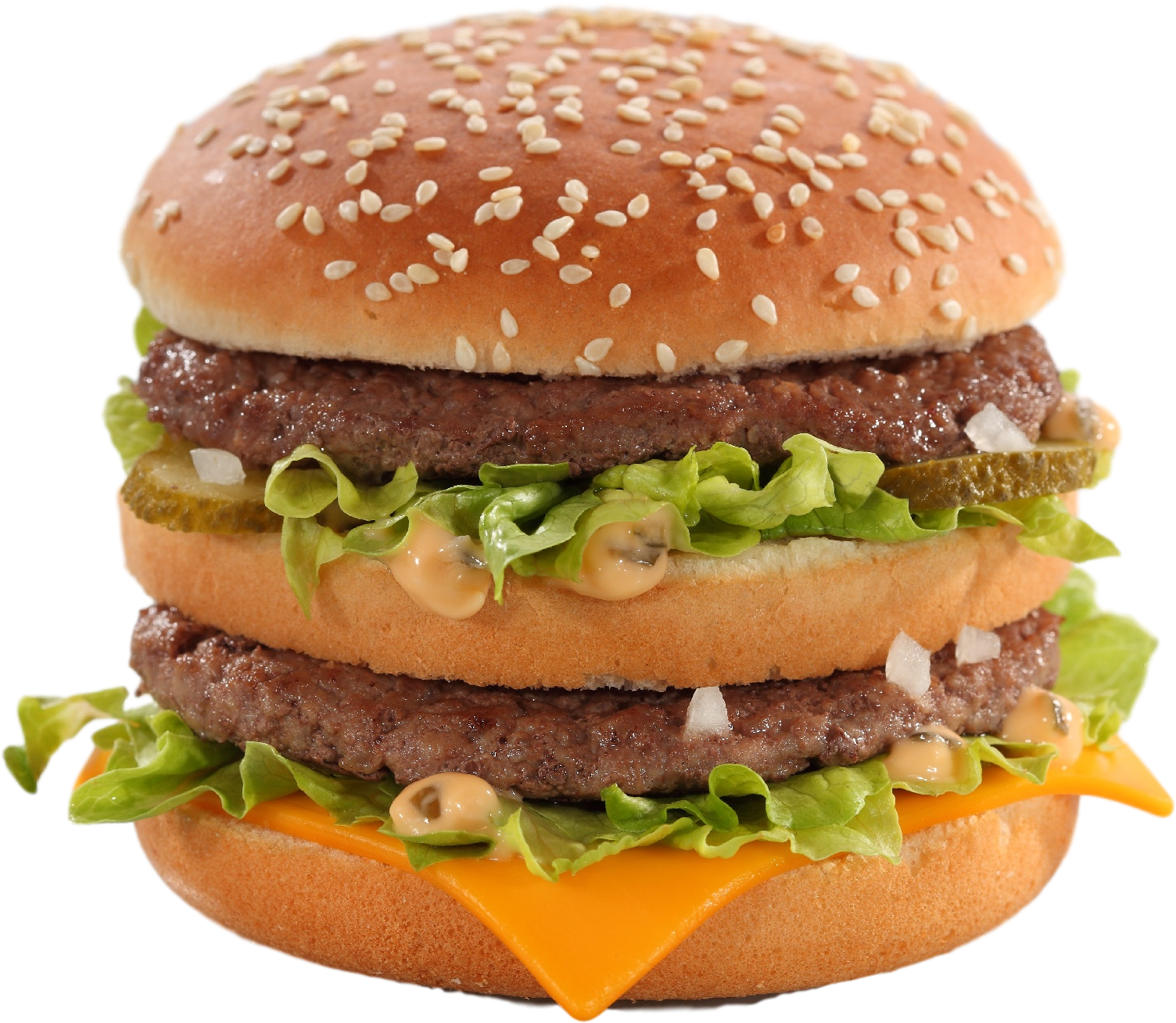 Classic Big Mac Burger PNG Image