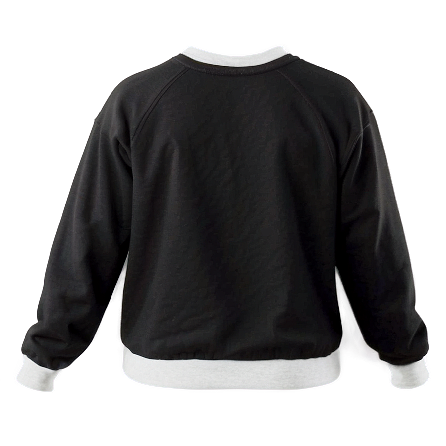 Classic Black Sweatshirt Png 80 PNG Image