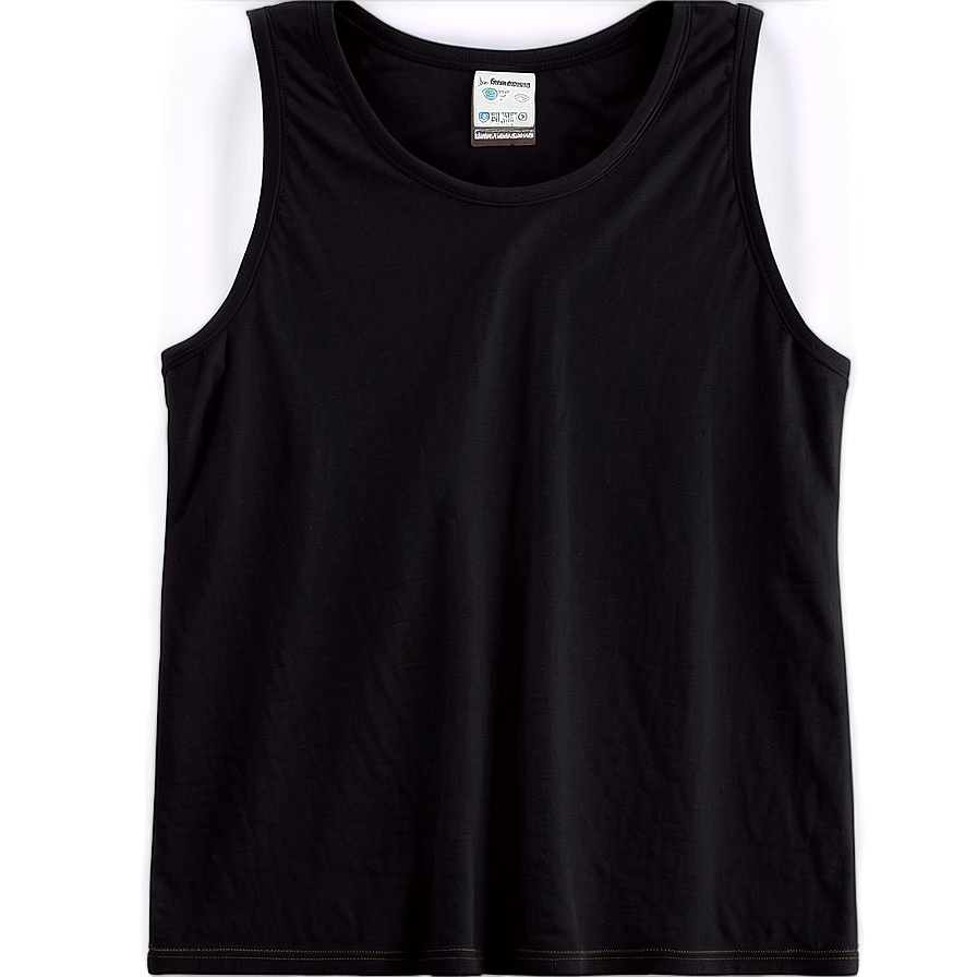 Classic Black Tank Top Png Ckn PNG Image