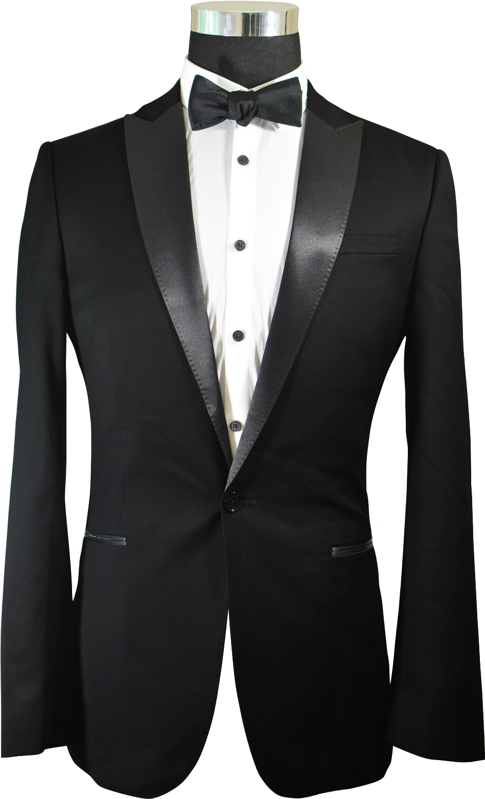 Classic Black Tuxedowith Bow Tie PNG Image