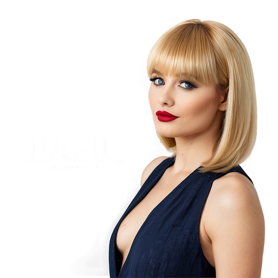 Classic Blonde Bangs Png Nix PNG Image