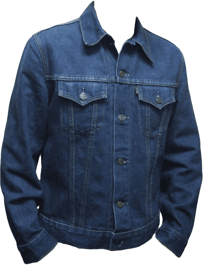 Classic Blue Denim Jacket PNG Image