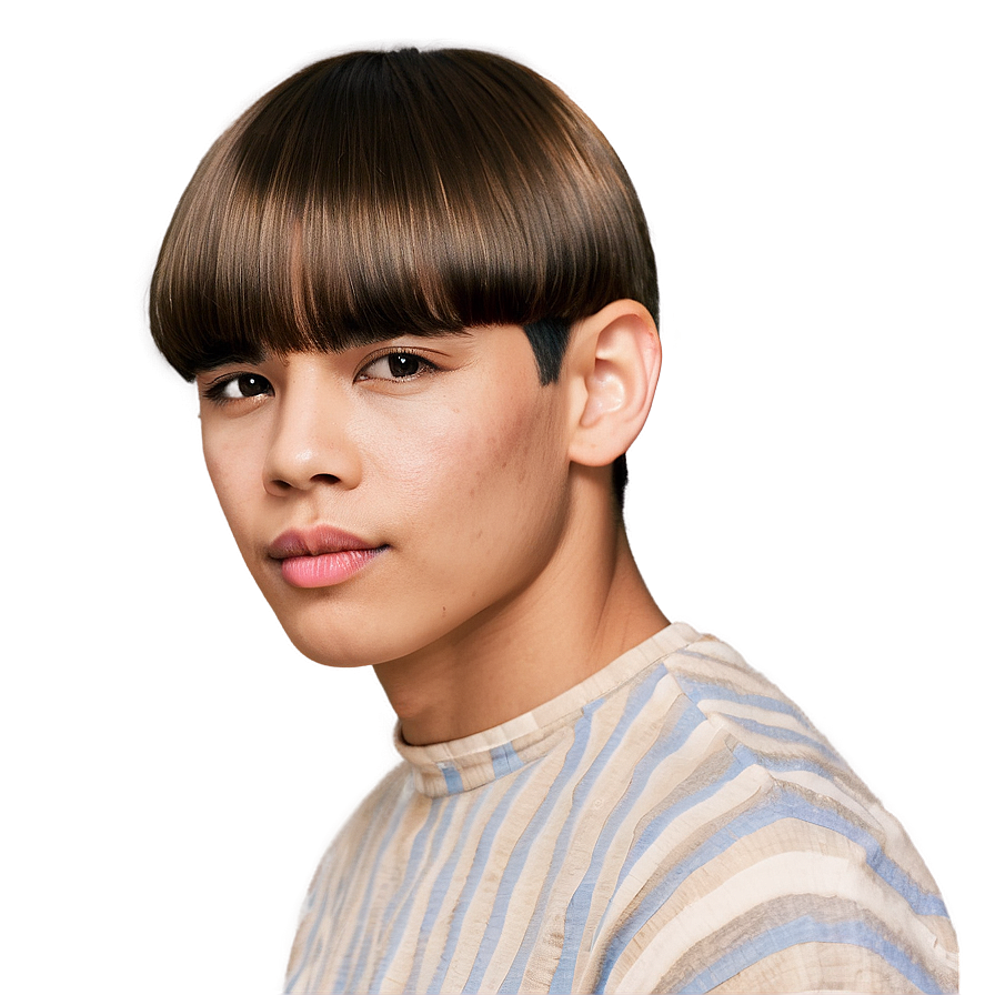 Classic Bowl Haircut Png Iae PNG Image